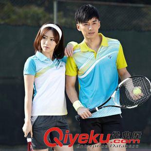 羽毛球服t恤 一件代發(fā)代理加盟春夏新款網球服 短袖 男女羽毛球服 干衣polo衫