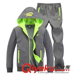 春秋套裝 Z加絨加厚衛衣運動休閑套裝男裝中學生青少年春秋冬裝外套113原始圖片3