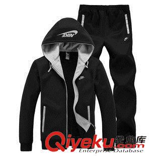 加絨套裝 @&休閑男式休閑運動套裝 品牌專柜質量 秋冬針織運動服套裝