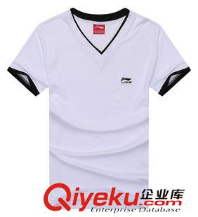 T恤 襯衫 Z男士純棉V領短袖T恤男裝韓版修身運動t恤彈力緊身打底汗衫3333原始圖片3