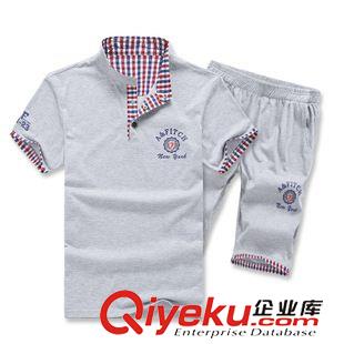 T恤 襯衫 Z夏季新品男士運動套裝|男式短袖t恤套裝|青少年時尚套裝K333