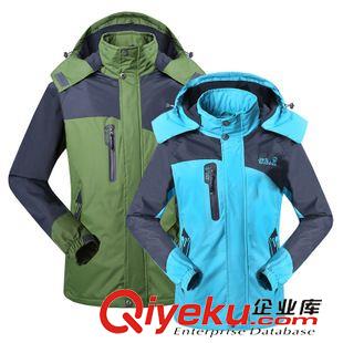 沖鋒衣褲 冬季戶外運(yùn)動男女擋風(fēng)擋雨保暖耐磨情侶戶外沖鋒衣QB815#批發(fā)原始圖片3
