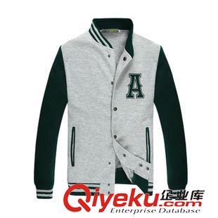 夾克衛衣 風衣 批發秋季男裝新款韓版休閑衛衣995#時尚純棉拼色開衫休閑外套原始圖片3