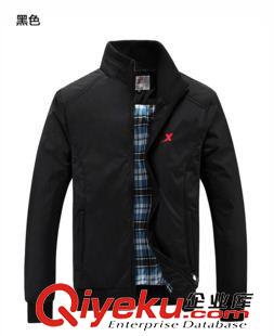 夾克衛(wèi)衣 風(fēng)衣 2015秋季男式時(shí)尚韓版滌綸開衫立領(lǐng)純色休閑運(yùn)動(dòng)夾克3888廠家直銷
