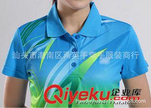 ----情侶套裝區(qū)--- 大廠直供  2015 吸濕排汗gd透氣 短袖羽毛球服套裝情侶原始圖片2
