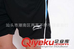 L 2015 采購(gòu)批發(fā)龍紋 翻領(lǐng) 羽毛球服 乒乓球服團(tuán)體套裝原始圖片2