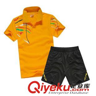 戶外運動裝 2014新款POLO領印花舒適透氣排汗羽毛球服兒童套裝親子裝運動套裝