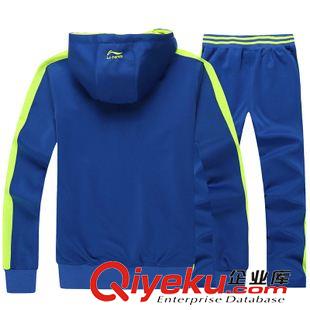 長套春秋款 春休閑運動套裝男女裝連帽情侶款運動服套裝南韓絲男士運動套裝原始圖片2