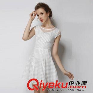 2015歐美高端面料潮裝 歐洲站2015夏裝新款 歐美范大牌時(shí)尚潮頭像印花短袖連衣裙