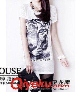 2015歐美街頭時尚潮 歐美范2015夏季新品街頭范印花水鉆打底衫 蕾絲短袖女裝修身t恤原始圖片3
