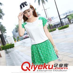 大碼女裝 實(shí)拍新款夏女網(wǎng)球服運(yùn)動(dòng)休閑套裝防走光短袖圓領(lǐng)羽毛球褲裙40614原始圖片2