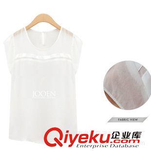 夏季 夏季新款大碼女裝時尚t恤女士短袖雪紡衫寬松韓版新款打底衫40401原始圖片3