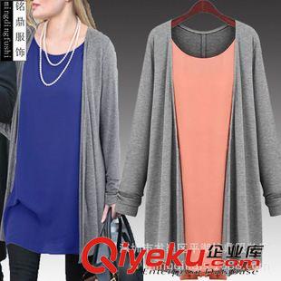 爆款888 歐洲站2015大碼女裝胖mm新款秋裝 歐美長袖寬松大碼40818