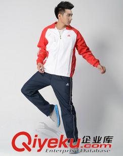 秋裝 長褲 品牌運動套裝女秋青年跑步套裝男中老年團體服佳木斯健身操運動服原始圖片3