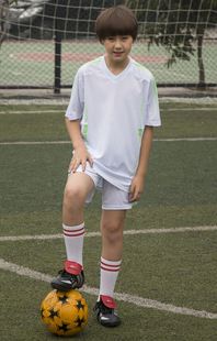 兒童足球服 光板兒童足球服訓(xùn)練服套裝男青少年中小學(xué)生足球衣隊(duì)服童裝班服