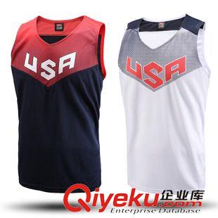 滌綸籃球服 2015國隊(duì)男籃隊(duì)服比賽服國家隊(duì)球衣男籃隊(duì)服可印號球服定做籃球服