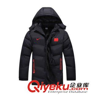 大衣 中國隊中長棉衣冬訓練大衣足球訓練服運動棉衣男中長款棉衣9568