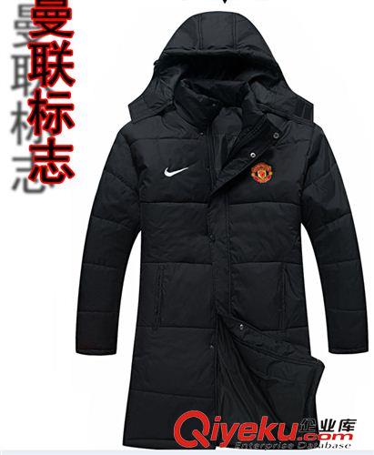 大衣 曼聯隊大衣中國隊大衣足球訓練服運動棉衣男長加長款棉大衣5200