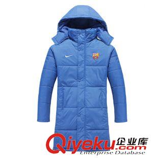 大衣 巴薩隊大衣中國隊大衣足球訓練服運動棉衣男長加長款棉大衣5200