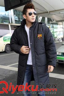 大衣 曼聯隊大衣中國隊大衣足球訓練服運動棉衣男長加長款棉大衣
