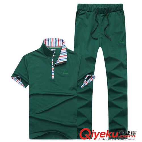 短袖T恤 套裝夏季男式女運動情侶套裝 青少年T恤短袖短褲跑步服薄款 K5原始圖片3
