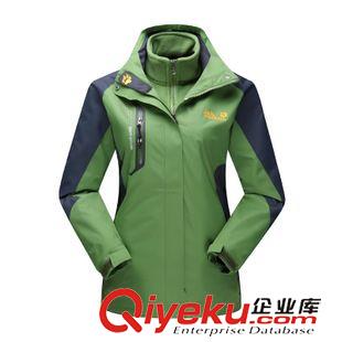 沖鋒衣 廠家戶外沖鋒衣男情侶兩件套三合一男女登山服可拆內膽外套1388原始圖片2
