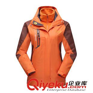 沖鋒衣 廠家戶外沖鋒衣男情侶兩件套三合一男女登山服可拆內膽外套1388原始圖片3