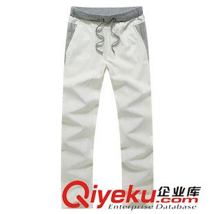 長褲 夏季亞麻修身男褲子薄款夏褲青年男士夏裝休閑褲 直筒棉麻褲5529