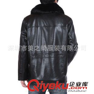 皮衣 夾克 廠家直銷男裝夾克 歐美男款皮衣 PU皮衣 男修身斜拉鏈潮男 皮衣原始圖片2