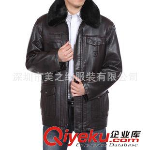 皮衣 夾克 深圳服裝廠供應PU皮衣男士皮衣風衣新款休閑定做批發生產廠家原始圖片2