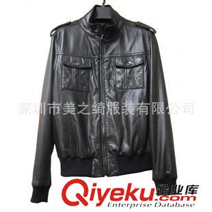 皮衣 夾克 供應(yīng)新款男士zp皮衣休閑夾克皮衣韓版定做生產(chǎn)廠家原始圖片2