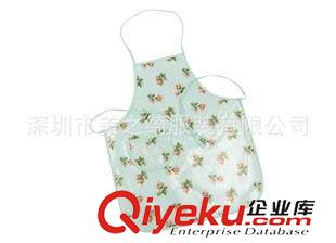廣告圍裙 廠家直銷tj圍裙格子邊卡通花朵韓版廚房衣時尚防污圍裙批發訂做