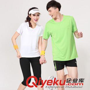長(zhǎng)褲 巧越1517 1518速干圓領(lǐng)純sq侶款單件T恤DIY廣告衫5個(gè)色原始圖片2