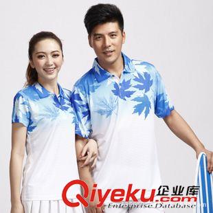 長(zhǎng)褲 廠家直銷(xiāo)批發(fā)新款 1480 1481男女情侶款羽毛球單件T恤衫原始圖片2